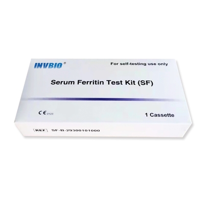 Ce रैपिड टेस्ट कैसेट सेल्फ टेस्टिंग वन स्टेप फेरिटिन ब्लड 5ng/Ml - 50ng/Ml