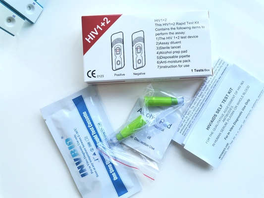 OEM 40pcs एचआईवी रैपिड टेस्ट मानव के लिए एक कदम चिकित्सा निदान किट