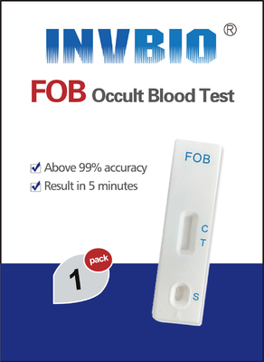 Invbio One Option Fobt Test Fecal Occult मल में छिपा हुआ रक्त
