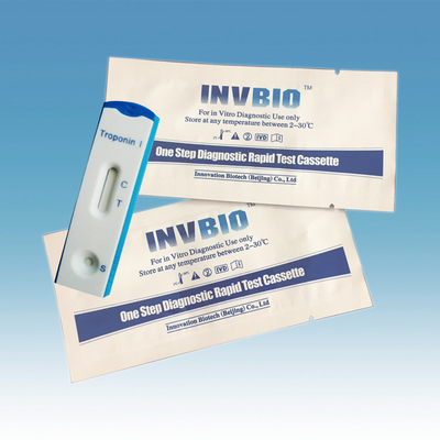 1.0ng/Ml मायोकार्डियल इन्फ्रक्शन Mi सीटीएनआई कार्डिएक ट्रोपोनिन I रैपिड टेस्ट किट Invbio