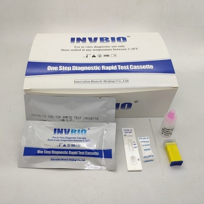 SARS-CoV-2 सीरम प्लाज्मा IgG IgM एंटीबॉडी टेस्ट किट घर पर 25pcs / Box