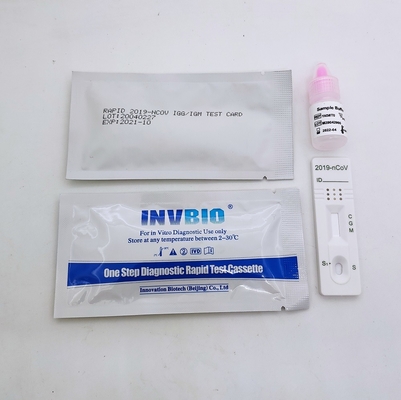 सीई स्वीकृत आईजीजी आईजीएम एंटीबॉडी टेस्ट किट SARS-CoV-2 सीरम प्लाज्मा 25pcs/ बॉक्स