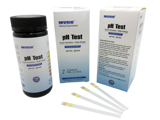 INVBIO मानव PH अभिकर्मक मूत्रालय परीक्षण स्ट्रिप्स 3.00 मिमी चौड़ाई: